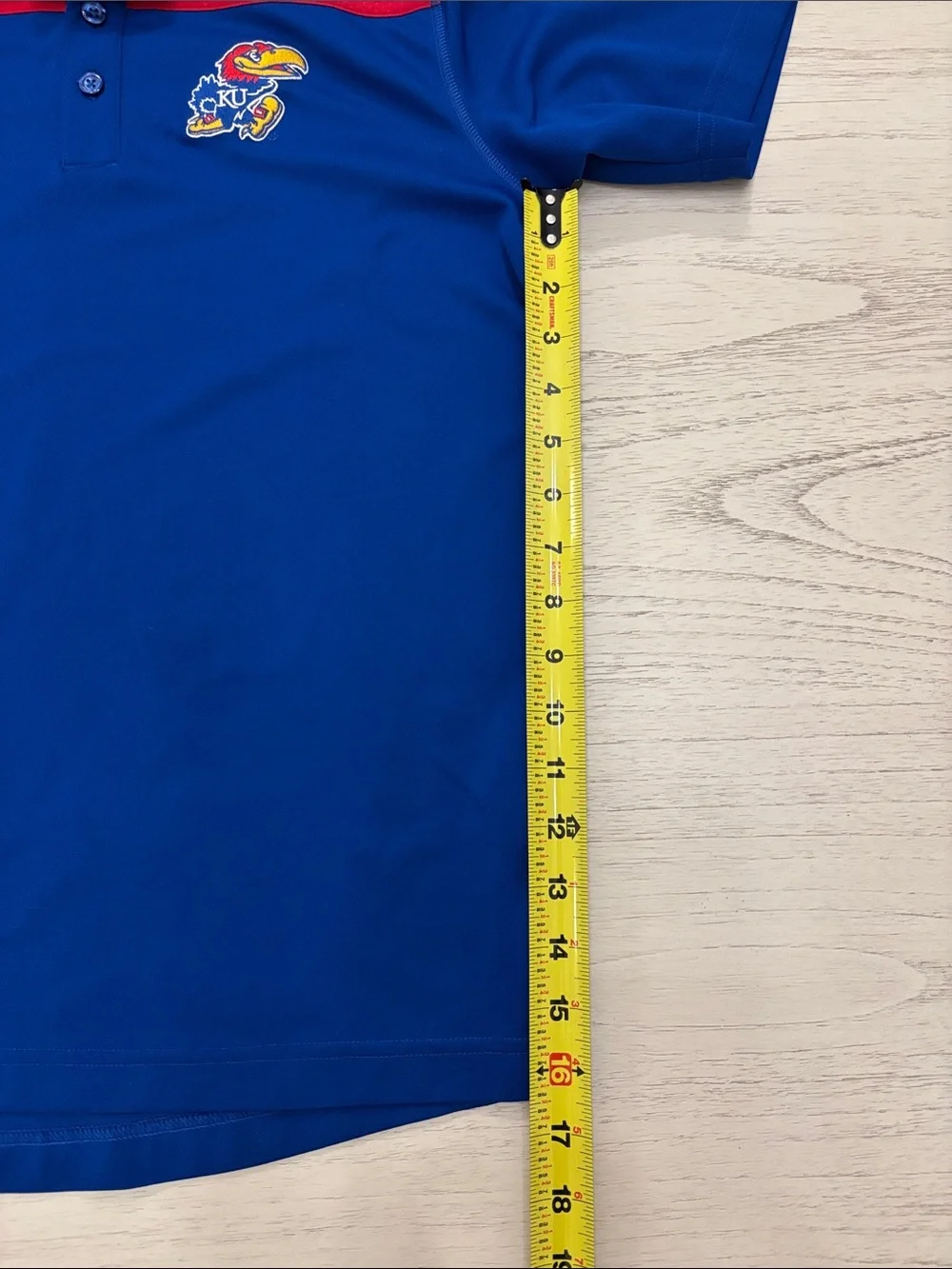 Adidas Kansas Jayhawks (KU) performance polo shirt in men’s size Small.